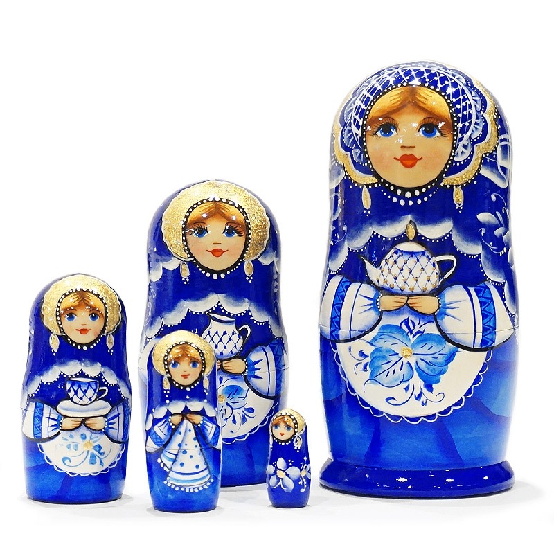 ロシア　サンクトペテルブルグ　マトリョーシカ（5P）　MAT-185