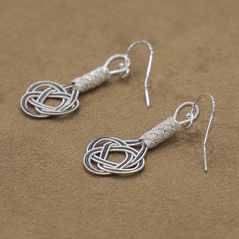 トルコ伝統の銀線細工　カザジェ　ピアス　SV-E-KZ-BW1