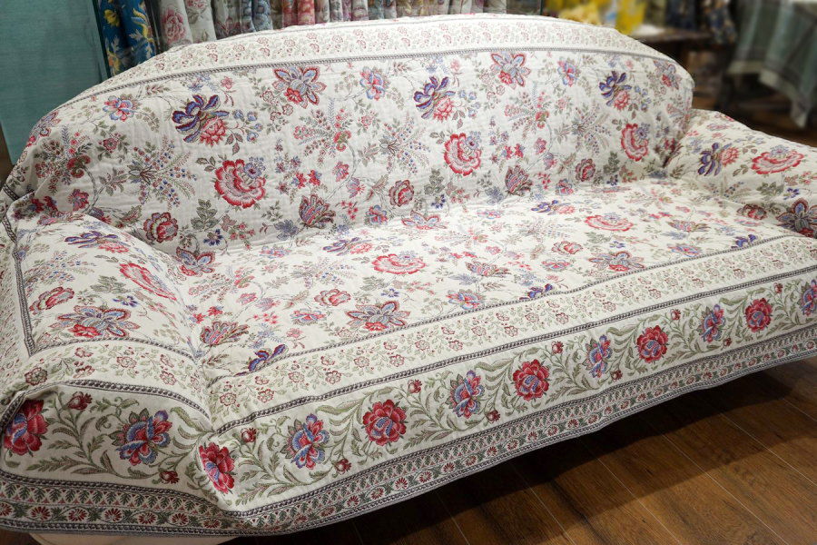 フランス製マルチカバー260x145cmサイズ◆FMC260-GRN-PK ガランス/ピンク