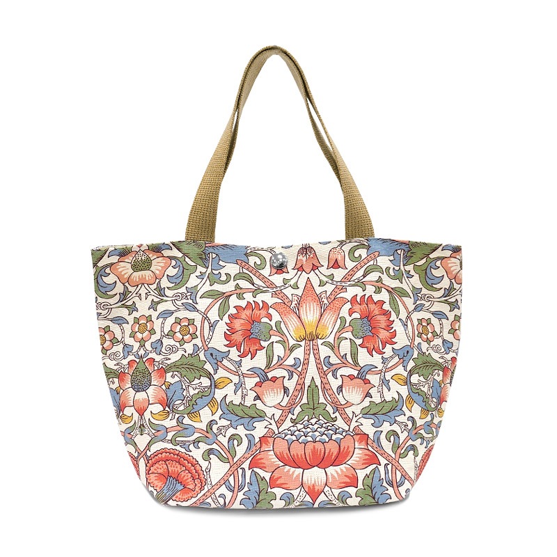 Morris Collection ロウデン トートバッグ 横長Sサイズ/ホワイト　MB-TTW-S-LDWT