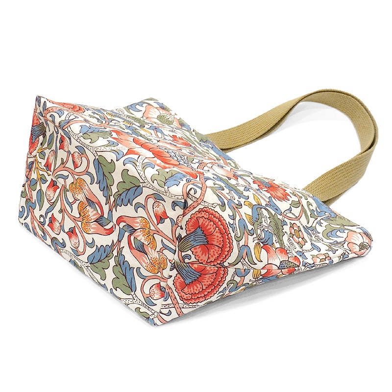 Morris Collection ロウデン トートバッグ 横長Sサイズ/ホワイト　MB-TTW-S-LDWT