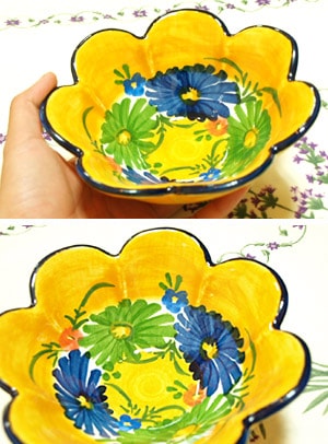 スペイン陶器 SP-6012N フリルボウル/青花 ハエン/JAEN | キッチン