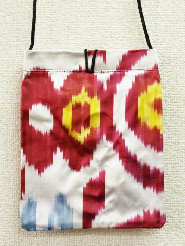 【最終処分!】イカットポシェット　IK-A037　24ｘ18ｃｍ