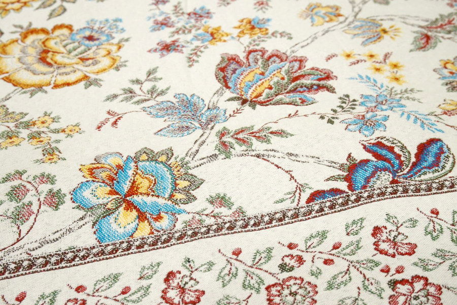 フランス製マルチカバー260x145cmサイズ◆FMC260-GRN-YL ガランス/イエロー