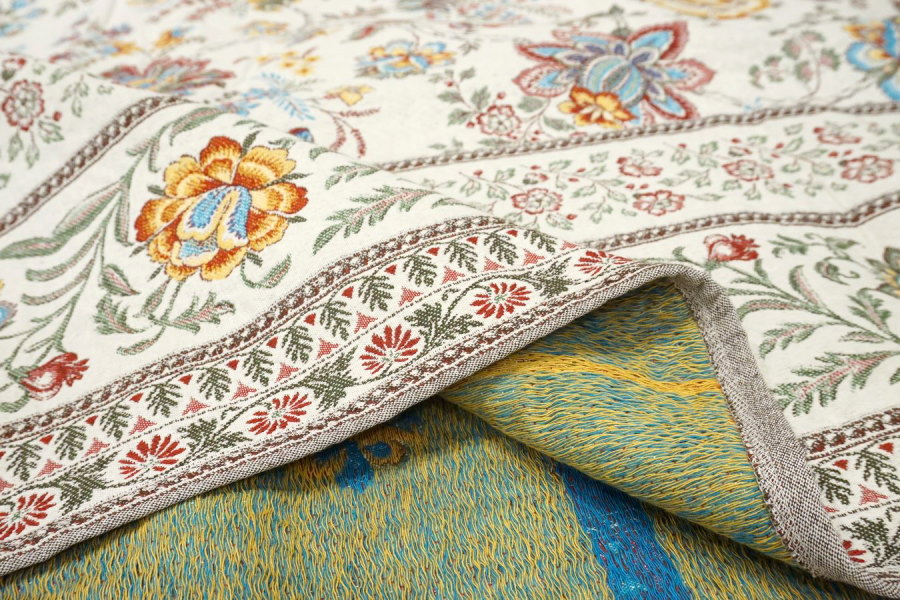 フランス製マルチカバー260x145cmサイズ◆FMC260-GRN-YL ガランス/イエロー