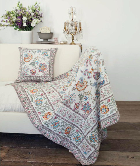 フランス製マルチカバー260x145cmサイズ◆FMC260-GRN-YL ガランス/イエロー