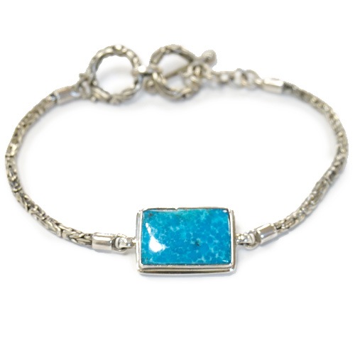 トルコ石シルバーブレスレット SV1-17-B1 | アクセサリー,シルバー