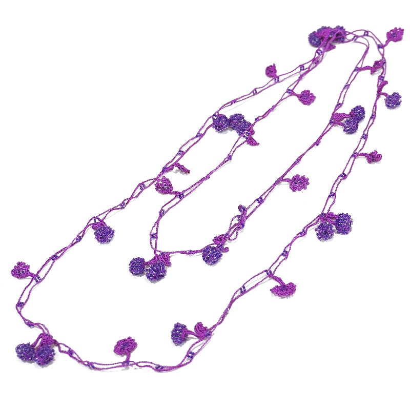 ボンジュックオヤ ラリエット OYA-LB-BERRY-PP チェリー/パープル