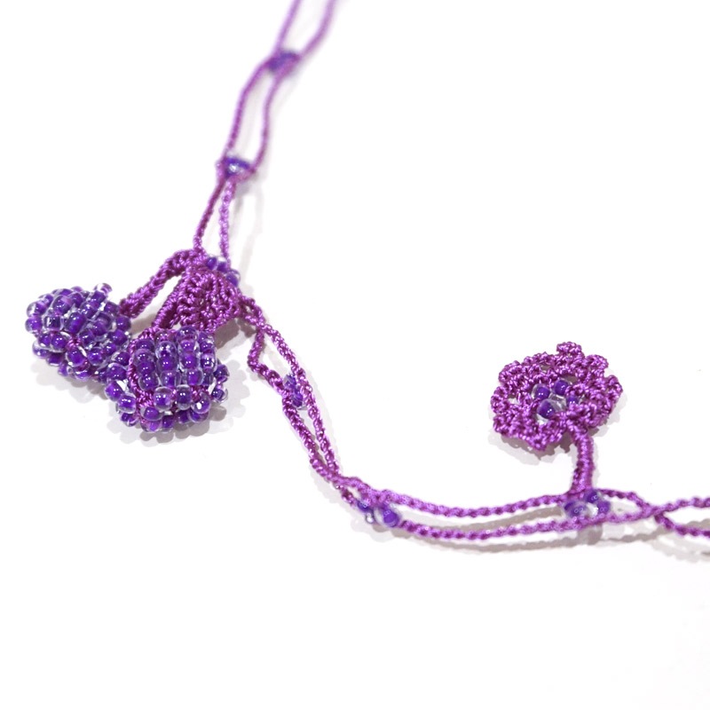 ボンジュックオヤ　ラリエット　OYA-LB-BERRY-PP　チェリー/パープル