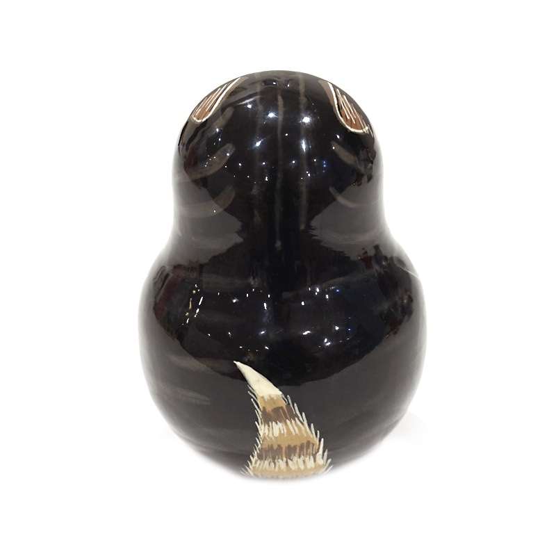 ロシア雑貨☆お起き上がりこぼし『猫のバスケットと女の子』イリーナ作マトリョーシカ ロシア イリーナ・ヴァトルーシュキナ作 起き上がりこぼし