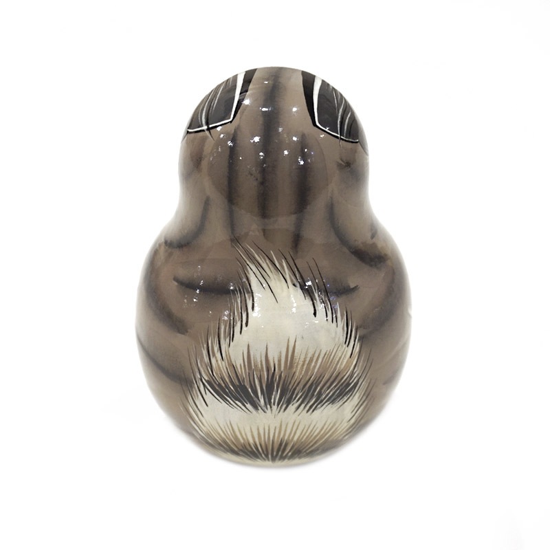 ロシア ホワイトナイツ工房 起き上がりこぼし ネコ/茶 MAT-094