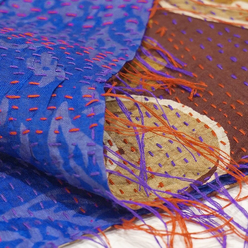 カンタキルト リバーシブルストール　KSCF-SILKS-003