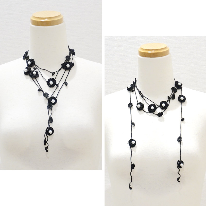 トゥーオヤ　ラリエット　OYA-LT-ROSE-BK　ローズ/ブラック