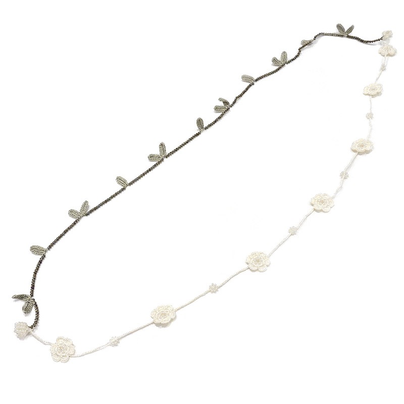 トゥーオヤ　ネックレス　OYA-NT-FWLF-GR　小花＆リーフ/グリーン