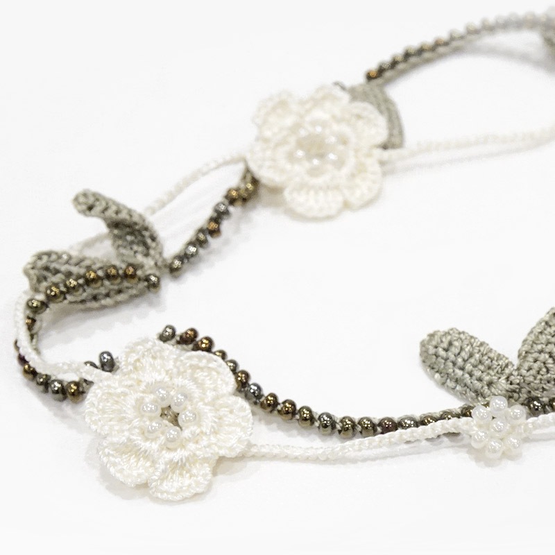 トゥーオヤ　ネックレス　OYA-NT-FWLF-GR　小花＆リーフ/グリーン