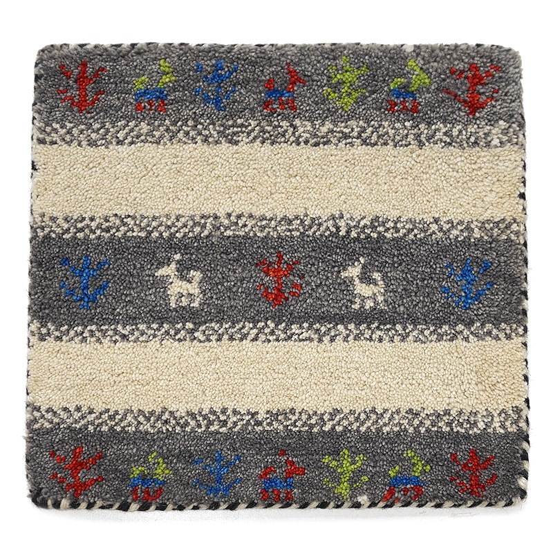 10点おまとめ 30×30cm ギャッベ 座布団サイズ 手織り 民族ギャッベ 10