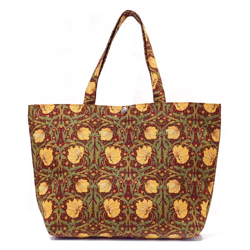 Morris Collection ピンパーネル トートバッグ 横長Lサイズ/レッド　MB-TTW-L-PPRD