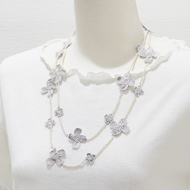 トゥーオヤ　ラリエット　OYA-LT-CROS-SV　クロス/シルバーグレイ