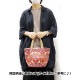 Morris Collection ピンパーネル トートバッグ 横長Sサイズ/レッド　MB-TTW-S-PPRD