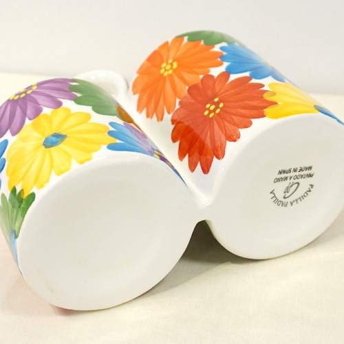 スペイン陶器 SP-6118MF マルチスタンド/カラフルお花柄 | キッチン