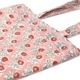 ブロックプリント　キルティングトートバッグ/ピンク　IBP-TOTE-PK