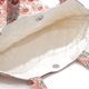 ブロックプリント　キルティングトートバッグ/ピンク　IBP-TOTE-PK