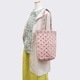 ブロックプリント　キルティングトートバッグ/ピンク　IBP-TOTE-PK