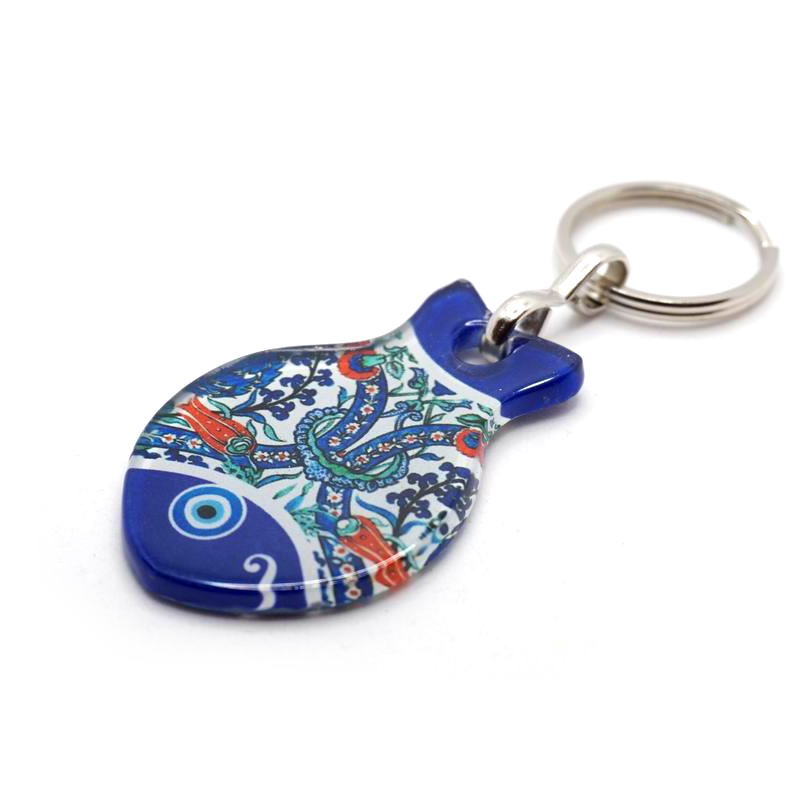 ナザールボンジュウキーホルダー お魚/ネイビー N-K14501NV | □トルコ