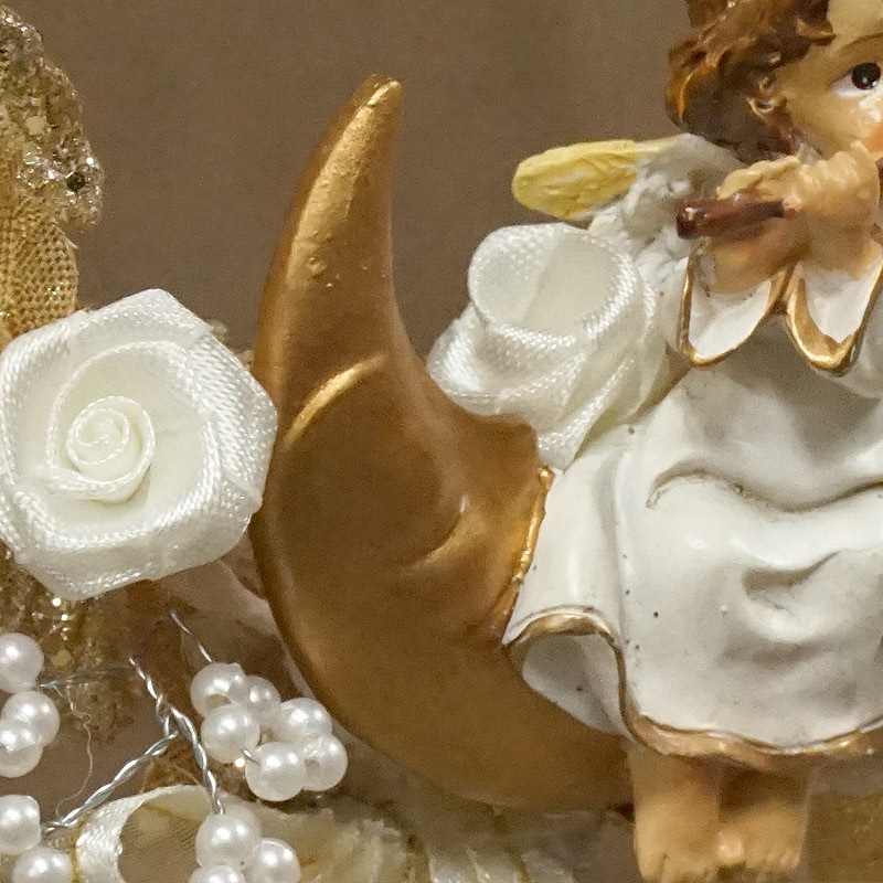 ザルツブルグのクリスマス飾り 天使のリース リング/フルート