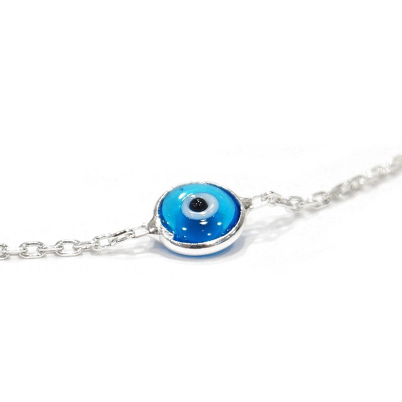 ナザールボンジュウ トルコのお守り シルバーブレスレット N-BS55192B