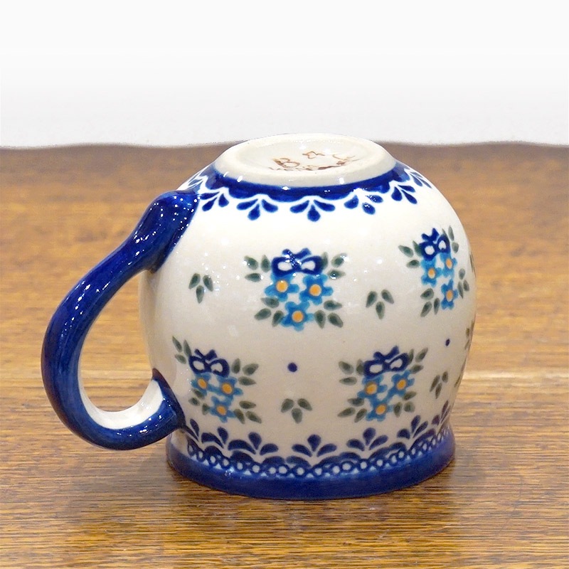 ポーランド陶器　ポーリッシュポタリー 「VENA」 マグカップ（約220cc） V337-U053　花束柄