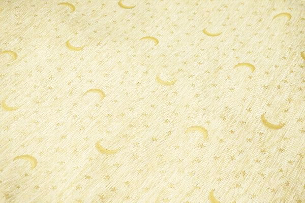 トルコ製マルチカバー(ベッドカバー)◆シングルサイズ◆MC-S-AY3CR　月と星/クリーム