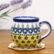 ポーランド陶器　ポーリッシュポタリー 「VENA」 マグカップ（約220cc） V337-U198