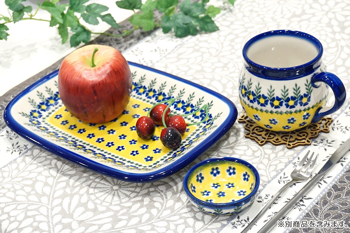 ポーランド陶器　ポーリッシュポタリー 「VENA」 長方形盛皿　V119-U198