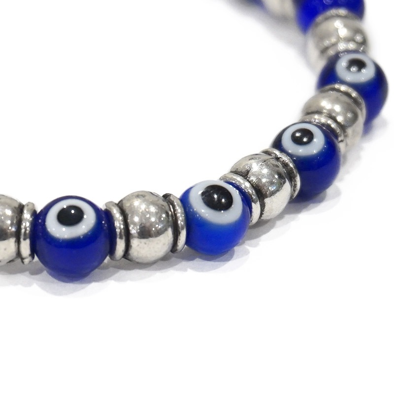 ナザールボンジュウ　ビーズブレスレット　N-B12570NV　 ネイビー