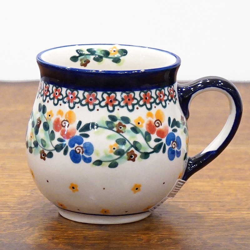 ポーランド陶器 ポーリッシュポタリー 「Millena」 マグカップ大