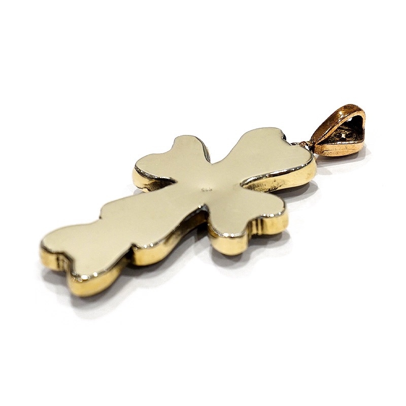 トルコ　アンティーク調　ペンダントトップ　SV-N-OT-XMX　クロス/マルチカラー