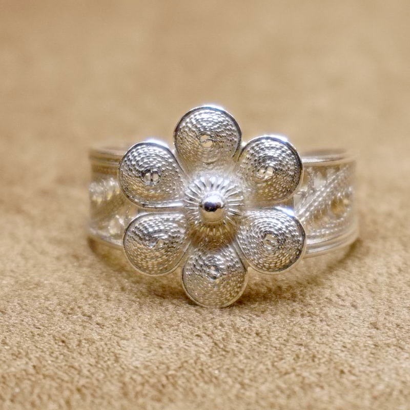 トルコ伝統の銀線細工 テルキャーリ リング(フリーサイズ）　SV-R-2020426A