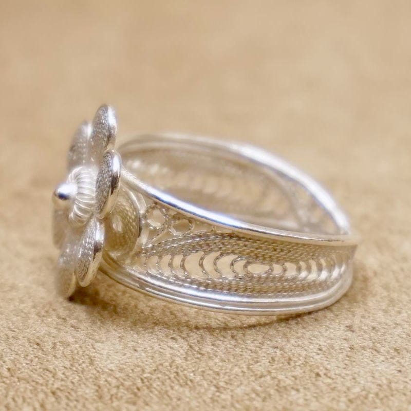 トルコ伝統の銀線細工 テルキャーリ リング(フリーサイズ）　SV-R-2020426A