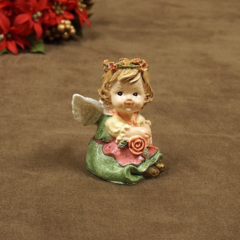 ザルツブルグのクリスマス飾り　天使/花冠　RSP-AGL-FOLK1