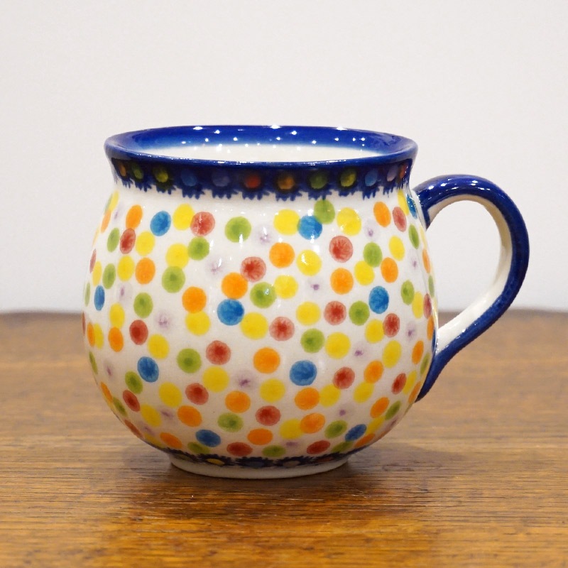 ポーランド陶器　ポーリッシュポタリー 「VENA」 マグカップ大（約340cc） V352-C133