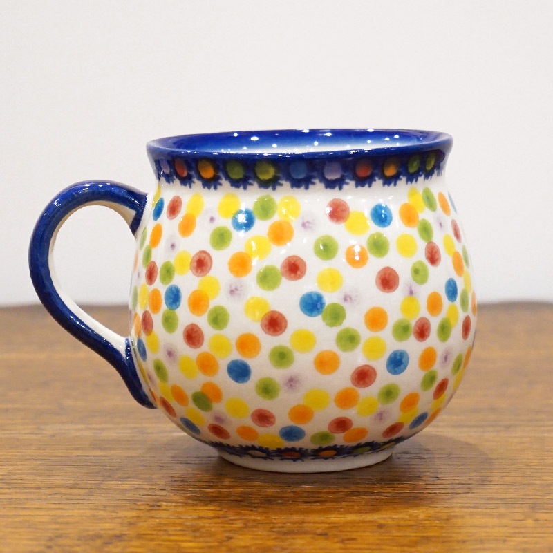 ポーランド陶器　ポーリッシュポタリー 「VENA」 マグカップ大（約340cc） V352-C133