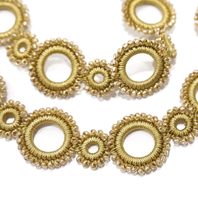 ボンジュックオヤ　ロングネックレス　OYA-NB-CRCL-GD　サークル/ゴールド