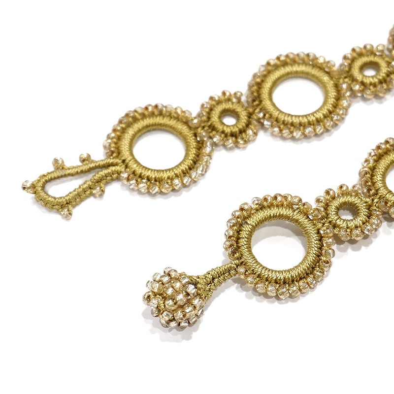 ボンジュックオヤ　ロングネックレス　OYA-NB-CRCL-GD　サークル/ゴールド