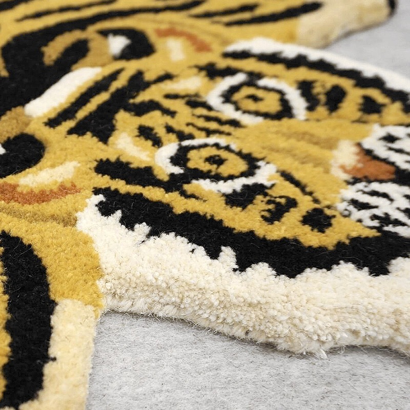 アニマルラグ　約90×60cm　タイガー　ARG-AN19