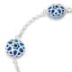 ナザールボンジュウ　トルコのお守り　シルバーブレスレット　N-BS3401B