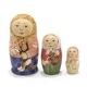 ロシア　オリガ・ロバノワ作　マトリョーシカ（3P）　MAT-103