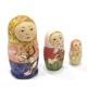 ロシア　オリガ・ロバノワ作　マトリョーシカ（3P）　MAT-103