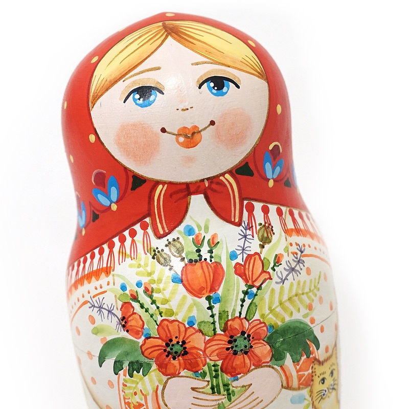 ロシア エレーナ・イワンツォワ作 マトリョーシカ（5P） MAT-149