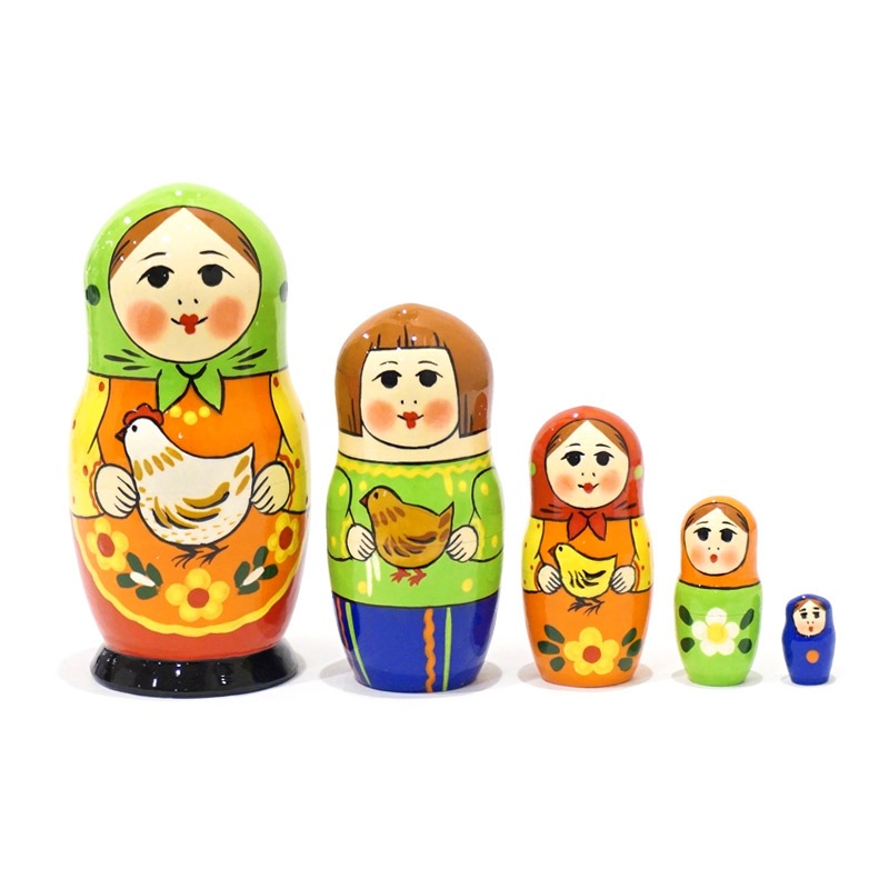 ロシア セルギエフパサード マトリョーシカ小（5P） MAT-152